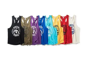 Vielseitige Kollektion von Herren-Muskel-Tanktops aus Baumwolle mit coolem Grafikdruck