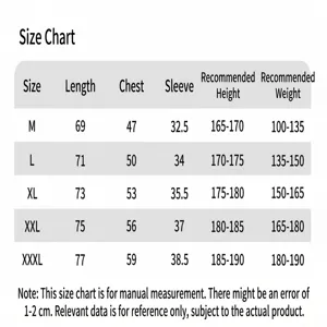 Comprehensive size guide and measurement chart for men's athletic slim fit T-shirt.
