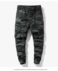 Herren Camouflage Cargo-Jogginghose mit Kordelzug und praktischen Mehrfachtaschen