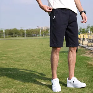 Pantaloncini cargo uomo blu scuro larghi per abbigliamento casual estivo stile outdoor