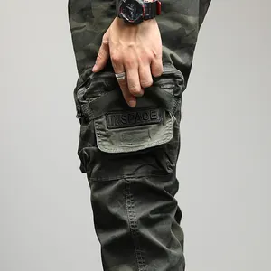 Pantalon cargo camouflage homme style high street avec poches et détail INSPACE.
