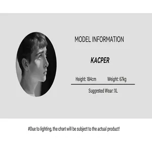 Detailed model profile showing height and weight for cargo shorts sizing reference.