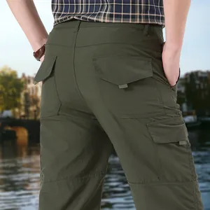 Pantaloni cargo outdoor da uomo ad asciugatura rapida con tasche multiple funzionali