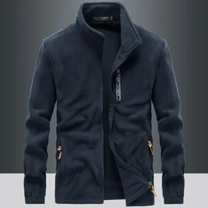 Giacca da Uomo in Pile Polare per Sport all'Aperto Collo Alto Cerniera Completa Soprabito Caldo Invernale Casual