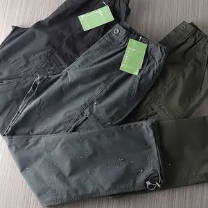 Professional waterproof outdoor cargo pants for men with quick-dry fabric details