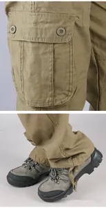 Detailansicht der Cargo-Hose mit Seitentasche und verstellbarem Kordelzugsaum.