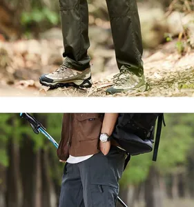 Detailansicht robuster Outdoor-Cargohose für Wanderungen und Trekking-Abenteuer
