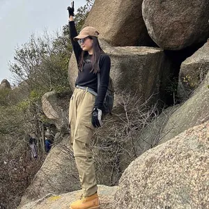 Pantalon cargo outdoor détachable à séchage rapide pour femmes, kaki.