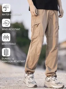 Khakifarbene Outdoor-Cargo-Hose, schnelltrocknend für Wandern und Klettern