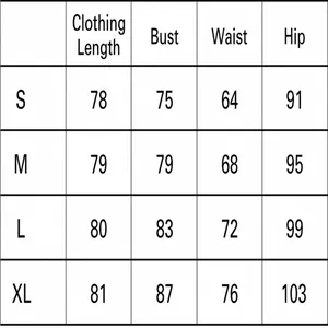 Size chart for square neck sleeveless high waist bodycon mini dress showing S to XL
