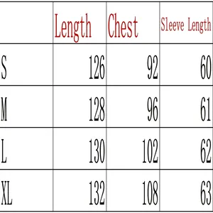 Detailed size chart for Bohemian print deep V high waist long sleeve midi dress measurements