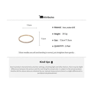 Detailweergave van dubbelrijige diamanten armband met 7,5 cm diameter en specificaties