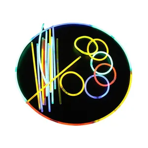 Multi-color glow sticks bulk set with connectors for bracelets, necklaces and party wands.
