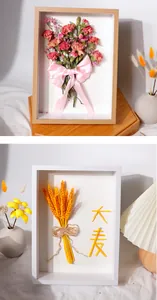 Detailed view of 3D shadow box frame with 3cm depth for DIY dried flowers