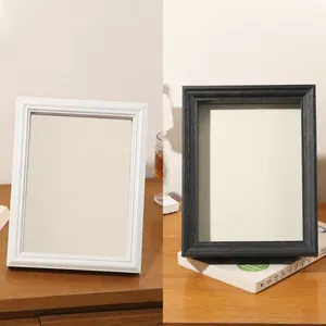 Premium wooden 3D shadow box picture frame with 2cm depth in elegant white and black finish
