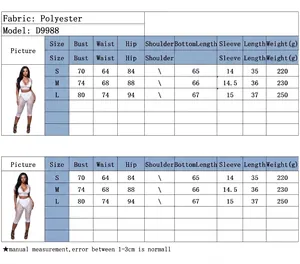 Detailed size chart for sexy polka dot print three-piece women's clothing set D9988