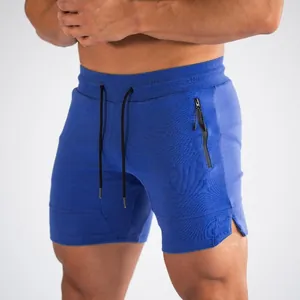 Herren Sportshorts in Königsblau, schnelltrocknend für Laufen und Fitnessstudio