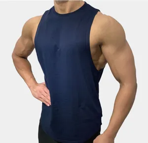 Herren Fitness-Tanktop in Marineblau für Training und Sport im Fitnessstudio