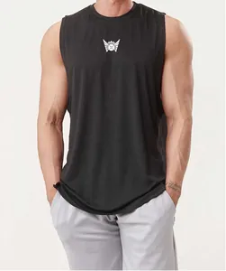 Lockeres Herren Sport-Tanktop mit Seitenschlitzen für Fitnesstraining und Basketball