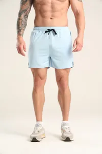 Hellblaue schnelltrocknende Herren-Sporthose für Fitness und Basketball-Training