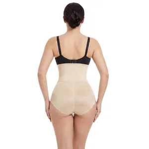 Back view of high-waist tummy control shapewear panty for professional butt lifting effect