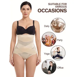 Breathable high waist mesh shapewear for tummy control and body shaping effects