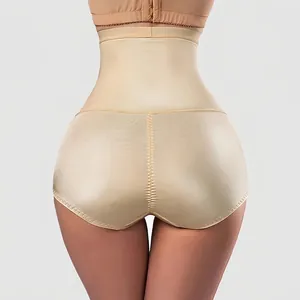 Close-up of high-waist butt-lifting shapewear with breathable mesh detail.