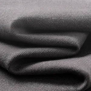 Close-up texture of 370g heavyweight carbon sueded fabric for men's casual shorts