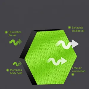 Breathable honeycomb mesh fabric detail for long-sleeved quick-dry athletic t-shirt