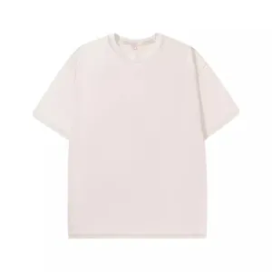 High-quality 250g heavy cotton oversized white crew neck vintage washed streetwear T-shirt
