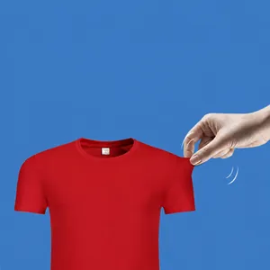 High-performance breathable red quick-dry athletic T-shirt with high elasticity fabric