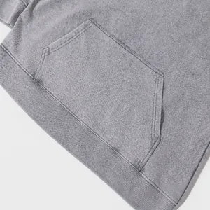Sweat à capuche vintage délavé 400g coupe oversize avec poche kangourou