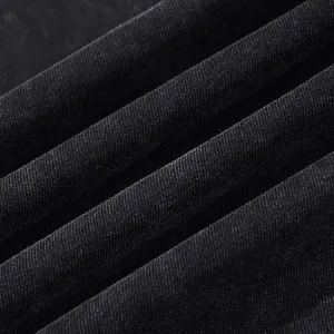 Macro view of high-quality 300g heavy weight pure cotton fabric texture for shirts