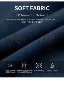 Gros plan sur la texture du tissu de yoga en polyamide élasthanne bleu marine