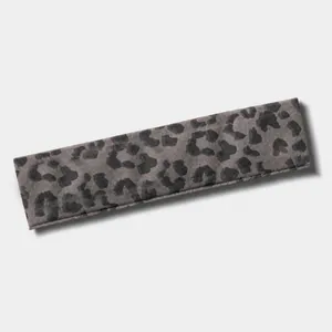 High-elastic seamless leopard print yoga headband for fitness running and sports