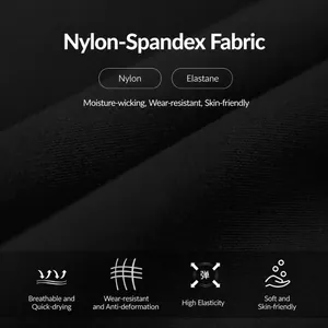 Detail macro view of black polyamide and elastane fabric for yoga and fitness sports bras.