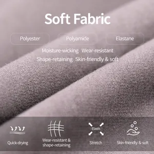 Gedetailleerde textuur van ultrazachte kationische naadloze jacquardstof voor yogabroeken