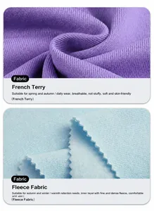 Gedetailleerde textuur van French Terry en fleece voor zware katoenen hoodie