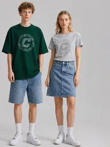 Ανδρικό Casual Κοντομάνικο T-Shirt από Βαρύ Μείγμα Βαμβακιού Αναπνεύσιμο Στρογγυλή Λαιμόκοψη Μονόχρωμο Καλοκαιρινό Τοπ Βασική Μόδα