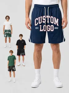 Herren American Retro Mesh Sport Shorts Schnelltrocknend Locker Lässig Five Point Bottoms Grafik Buchstabendruck Sommer Workout Gym Shorts
