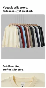 Collection of premium 380g heavy weight solid color crewneck sweatshirts for men
