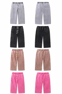 Color palette display of 400G snow wash oversized relaxed fit casual sweatpants