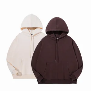 Ανδρικό Φούτερ με Κουκούλα Βαρέως Τύπου Oversized Με Χαμηλωμένους Ώμους Μείγμα Βαμβακιού Με Τσέπη Καγκουρό Χαλαρή Γραμμή Casual Τοπ με Κουκούλα
