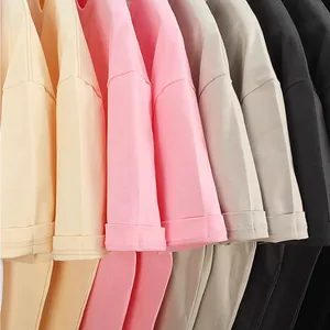 T-shirts oversize en pur coton épais 280g en plusieurs couleurs pour hommes
