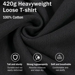 High quality texture detail of a 420g heavyweight black 100% cotton T-shirt fabric