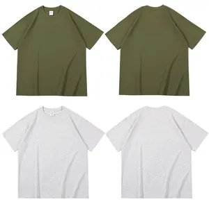 Μπροστινή και πίσω όψη του heavyweight 260g βαμβακερού oversized t-shirt