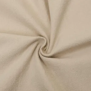 Primo piano della trama del tessuto in lino e cotone traspirante di alta qualità per camicia medievale