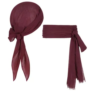 Bourgondische piraten bandana en bijpassende sjerp set voor Halloween cosplay