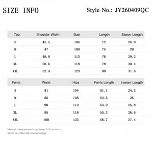 Tableau des tailles pour ensemble blazer en résille et short homme, S-XXL