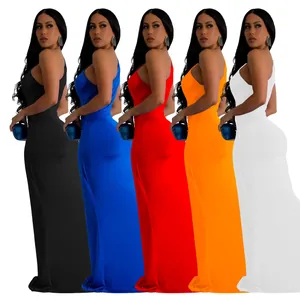 Elegant one-shoulder slim fit evening maxi dress displayed in five vibrant colors